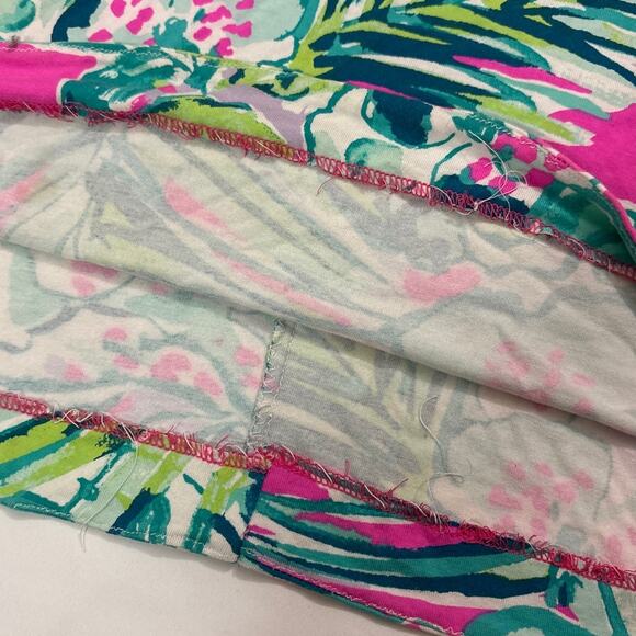 Lilly Pulitzer Womens XS Fawcett Mini Dress Off the Shoulder Bright Floral - Picture 4 of 9